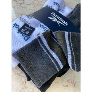 Reebok men crew socks size 6-12.5 set of 5